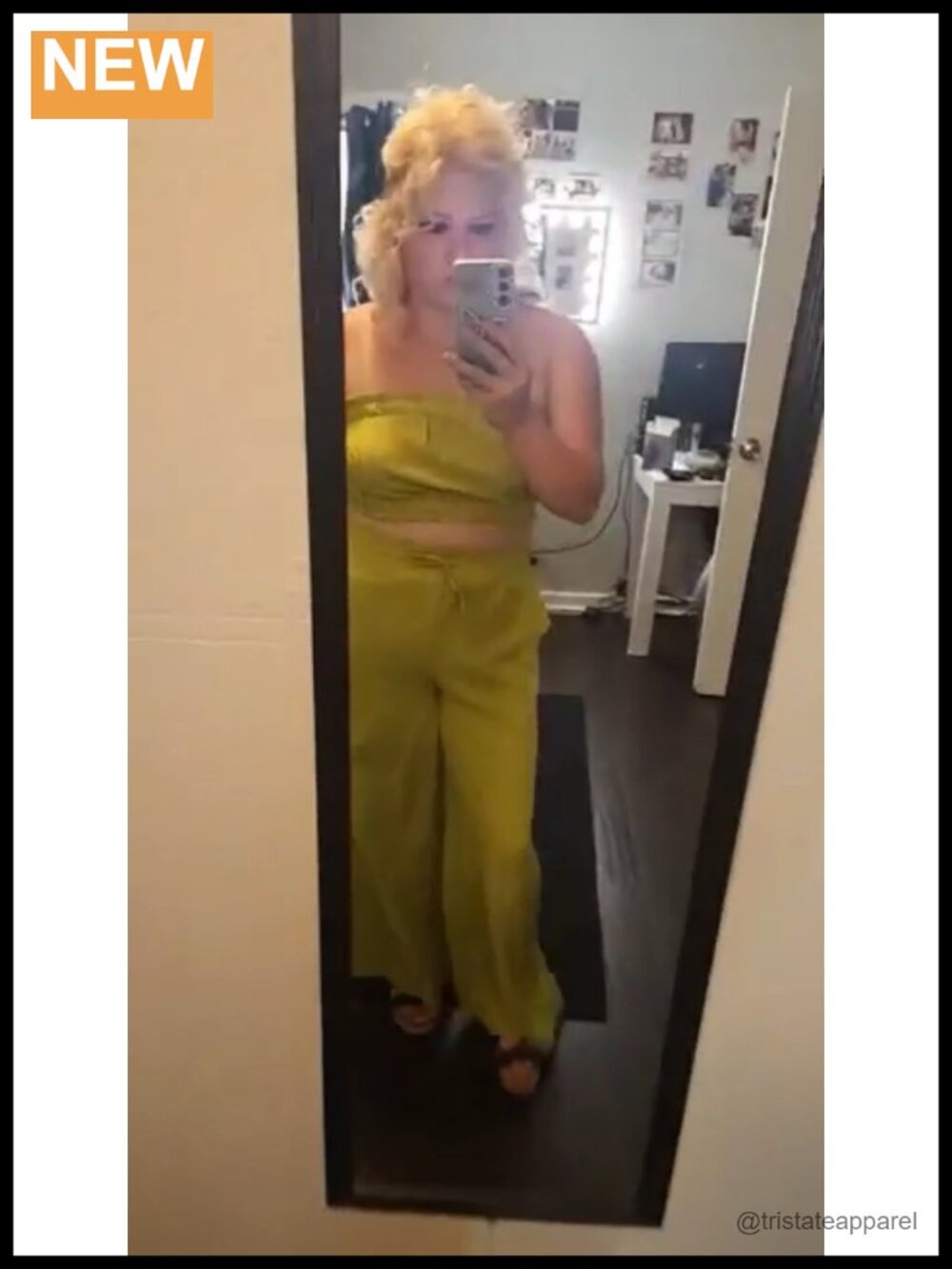 Two Piece Set Sleeveless Crop Top Wide Leg Pants Summer Beach - Picture 6 of 6